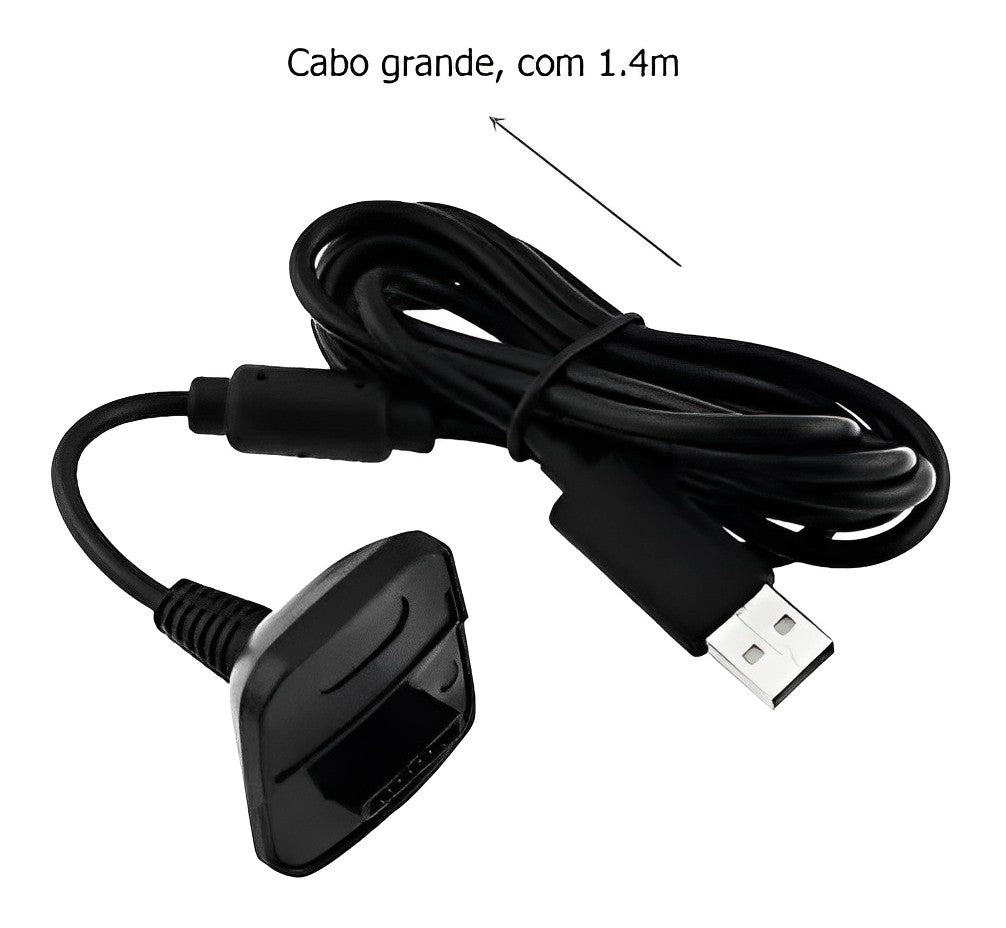 Bateria Carregador Controle Xbox 360 Fat Super Slim - G POWER 