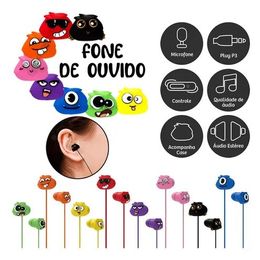 Fone Ouvido In-ear Infantil Monstrinho - G POWER 