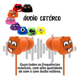 Fone Ouvido In-ear Infantil Monstrinho - G POWER 