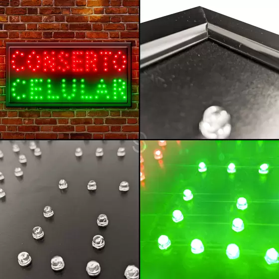 Letreiro de LED CONSERTO CELULAR - G POWER 